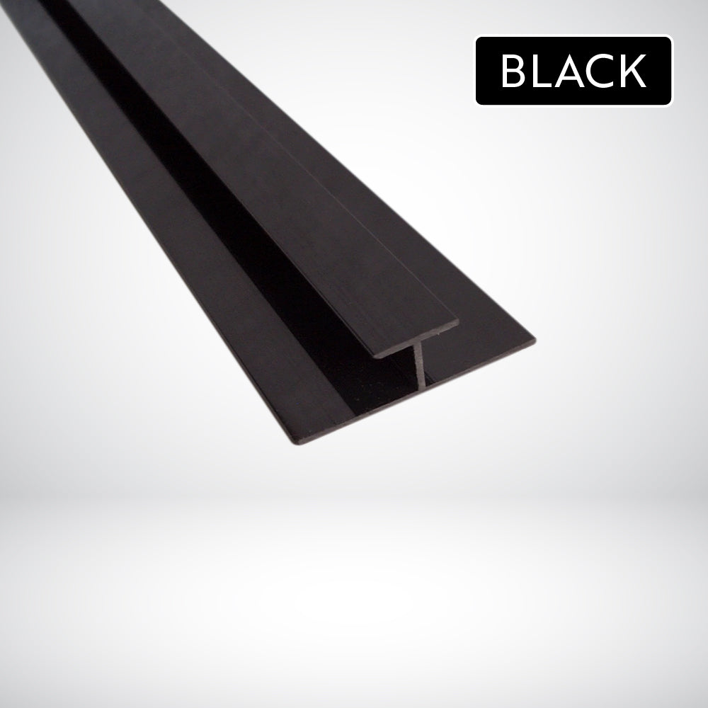 H Trim Black for 5mm Panels – Wall Panel Trims